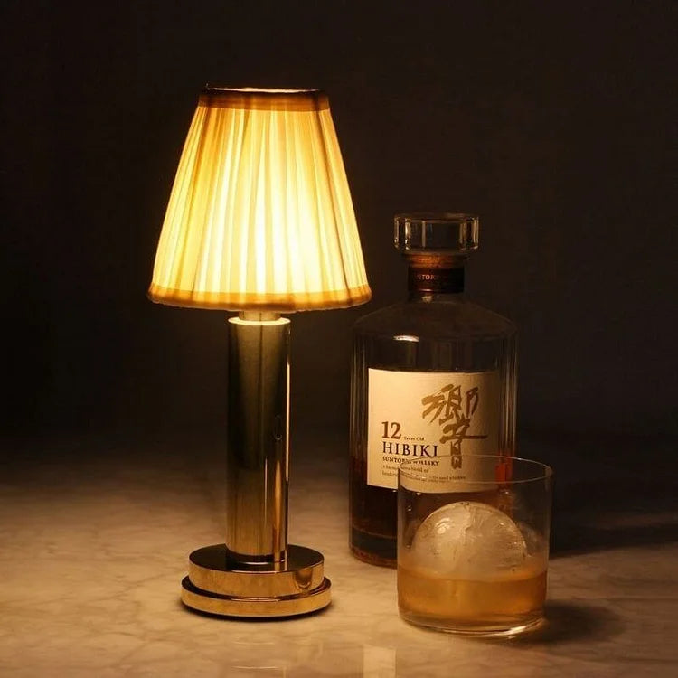 Elegant sladdlös LED Silk Touch bordslampa – modern elegans