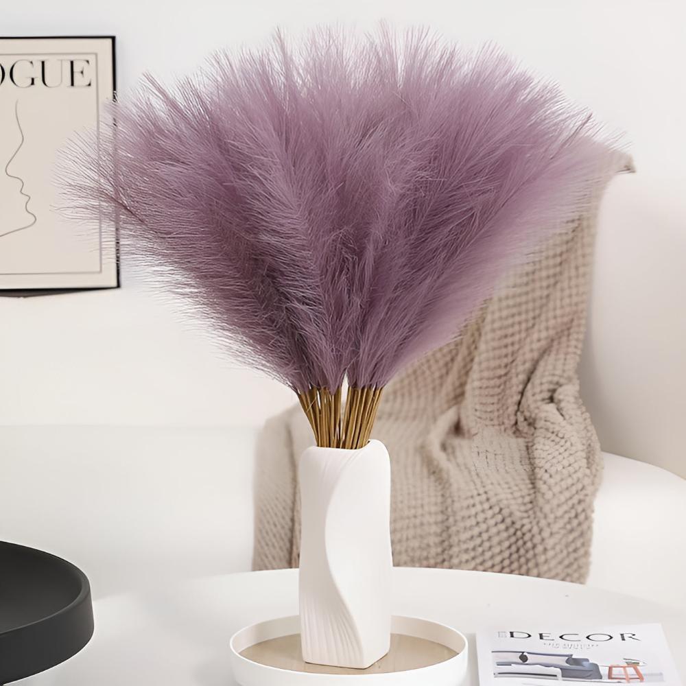 Lush Faux Pampas grässtamlar – enkel elegans