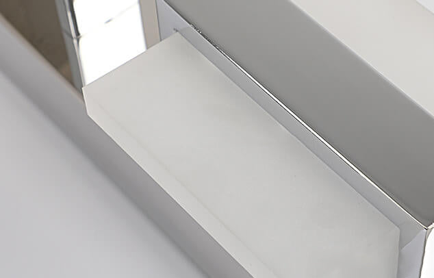Modern fyrkantig LED-vägglampa – Akrylspegelfrontljus