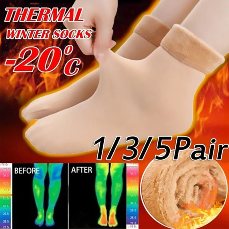 Termostickade strumpor - Ultramjuk värme för vinterdagar