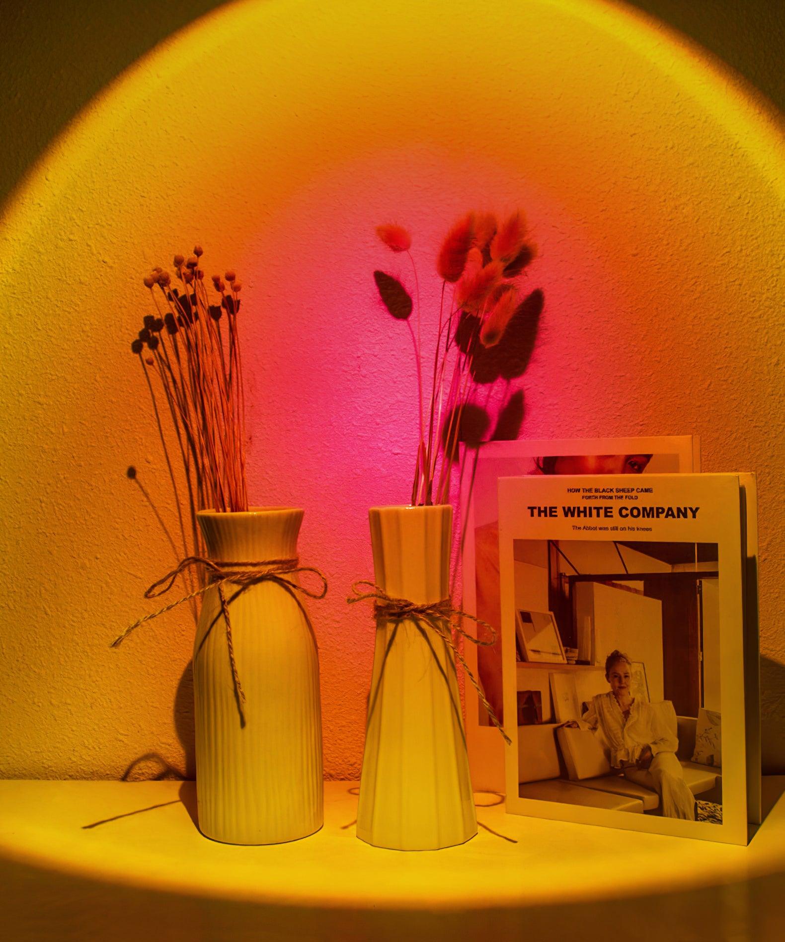 Solnedgångs-LED-projektionslampa – Skapa fantastisk stämningsbelysning för väggar och tak