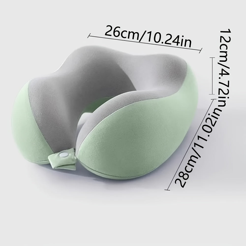 Ergonomisk U-formad resekudde – Nackstöd i minnesskum för vilsamma resor