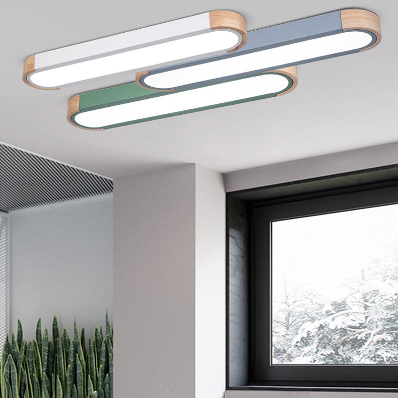 Oval LED infälld taklampa