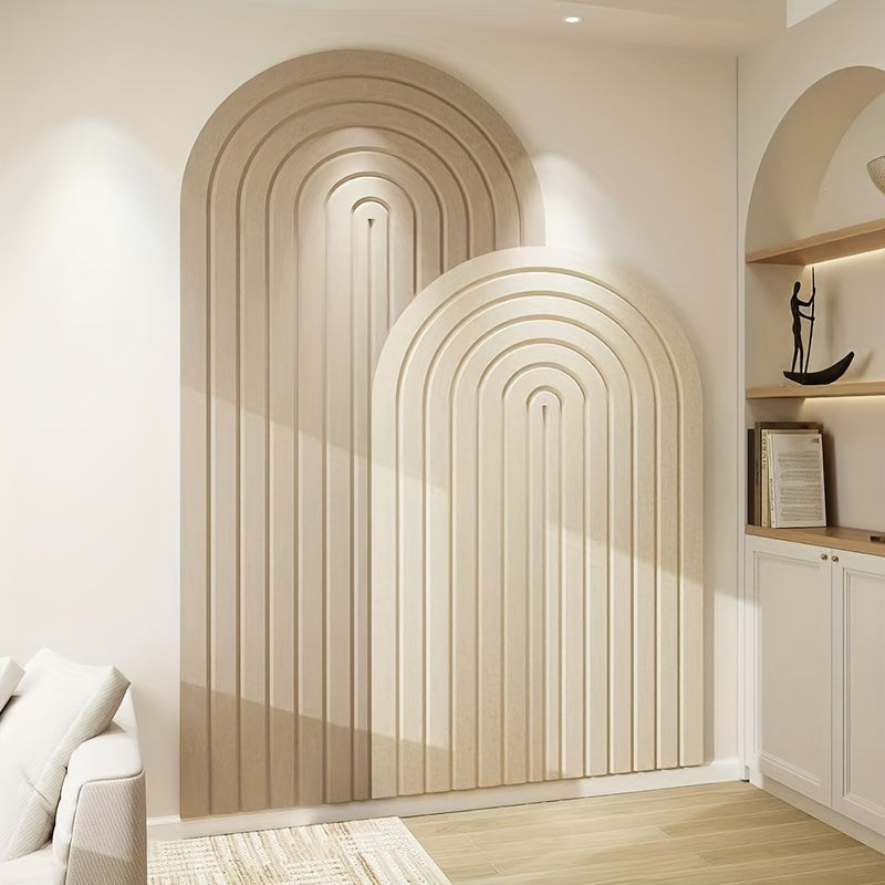 Överdimensionerad böjd filt-anslagstavla - Självhäftande väggpanel för foton, anteckningar och modern inredning