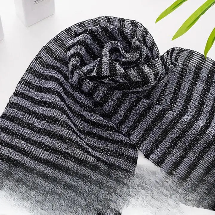 Exfolierande badhandduk i kolfiber – Antibakteriell kroppsskrubb för djuprengörande och mjuk hud