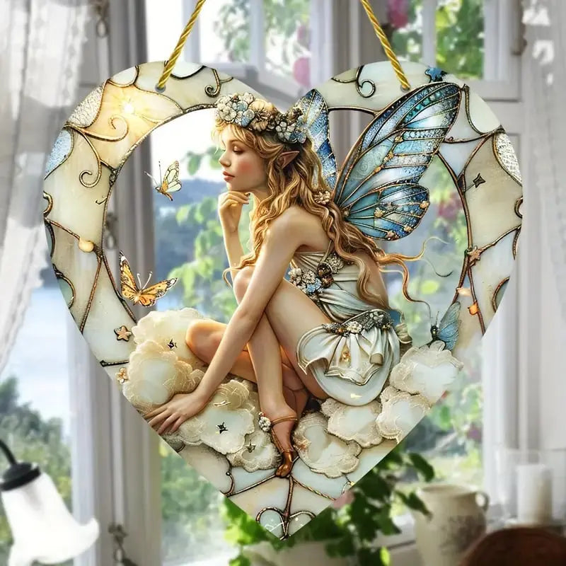 FairyGleam – Hjärtformad regnbågssolfångare med förtrollad prismadesign
