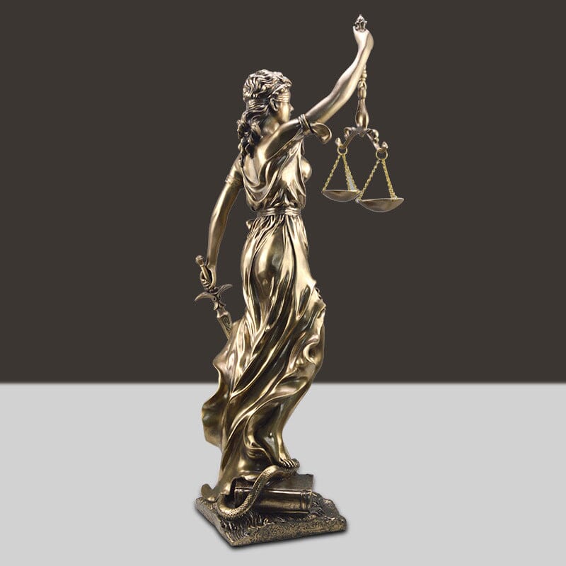 Lady Justice-figur – Elegant dekorativ skulptur av rättvisans gudinna