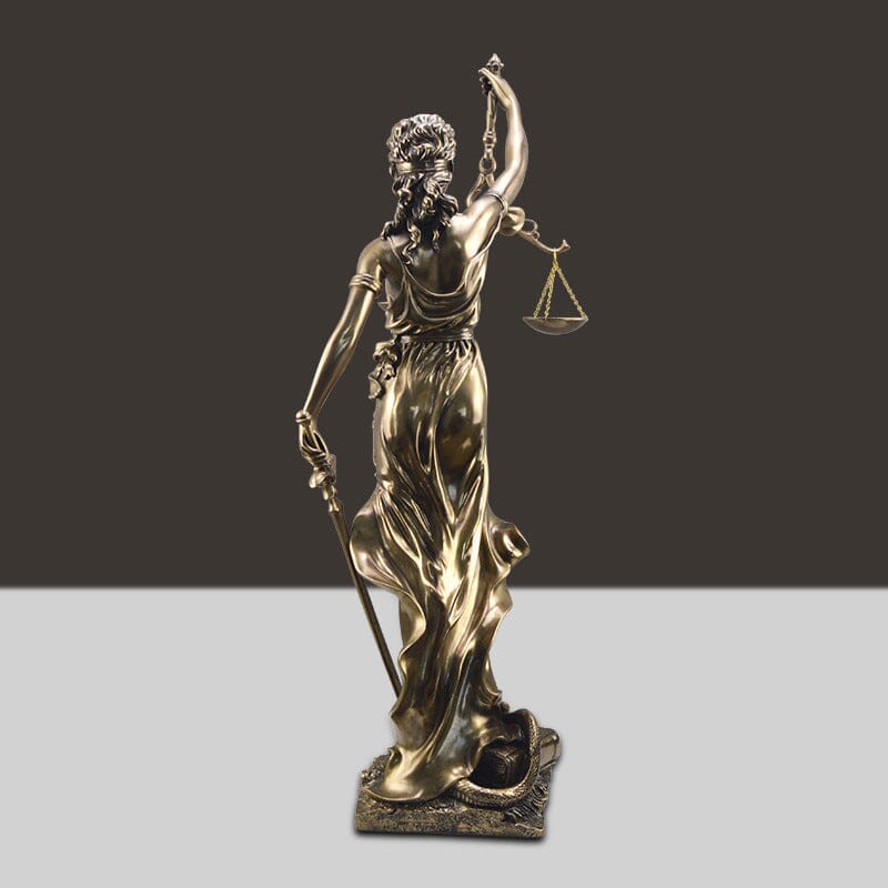 Lady Justice-figur – Elegant dekorativ skulptur av rättvisans gudinna