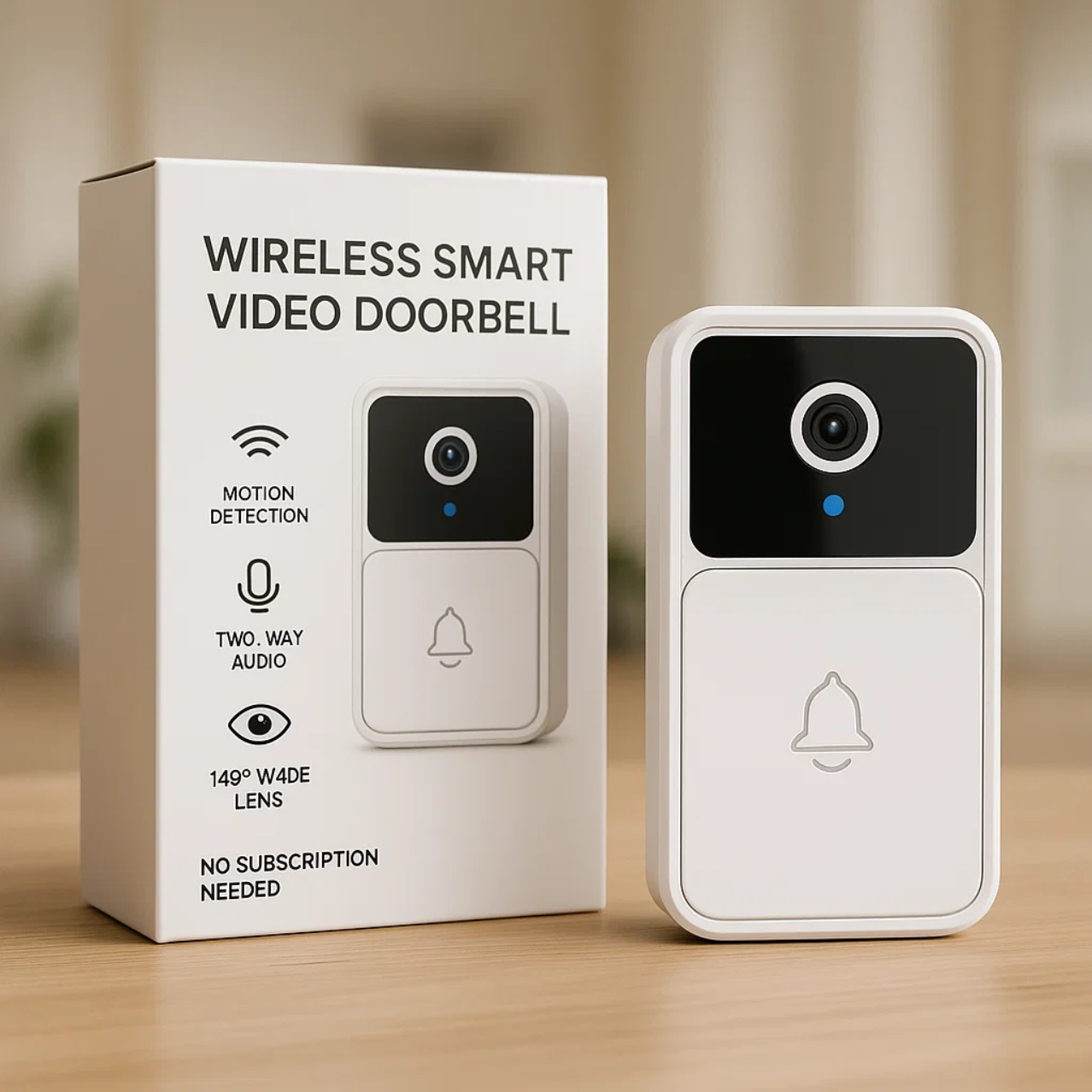 WiFi-videodörrklocka med smart kamera och tvåvägsljud – Säkerhetslösning för hemmet