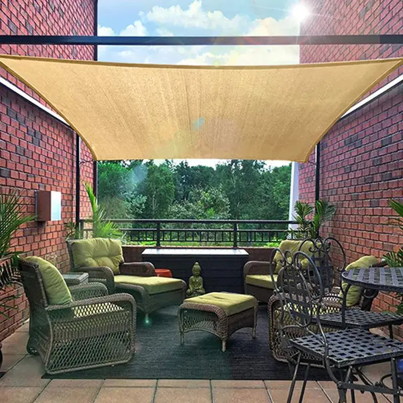 UV-blockerande utomhusduk för tak – slitstark vattentät skugga för trädgård, uteplats och bakgård