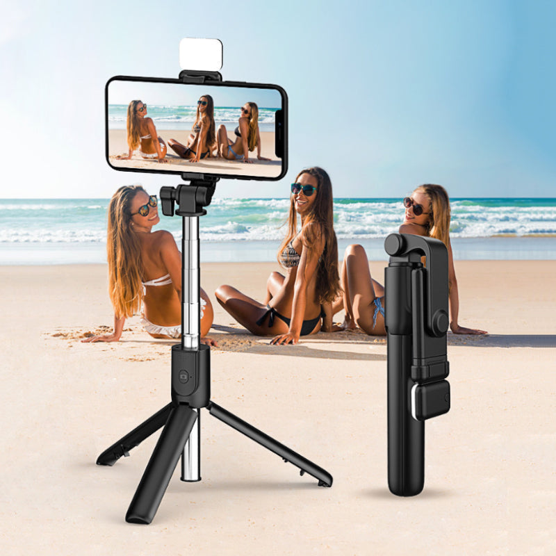 GlowGrip 6-i-1 Bluetooth Selfie Stick-stativ