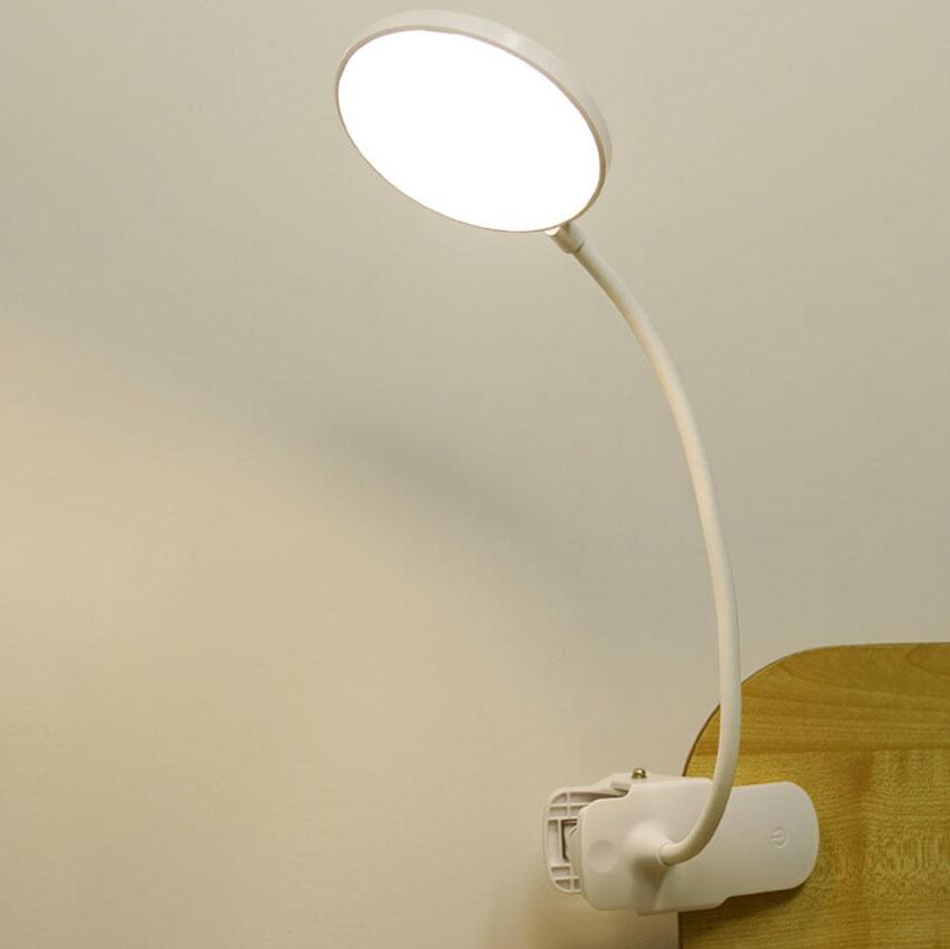 Justerbar LED-skrivbordslampa - Uppladdningsbar klämma med ögonskydd