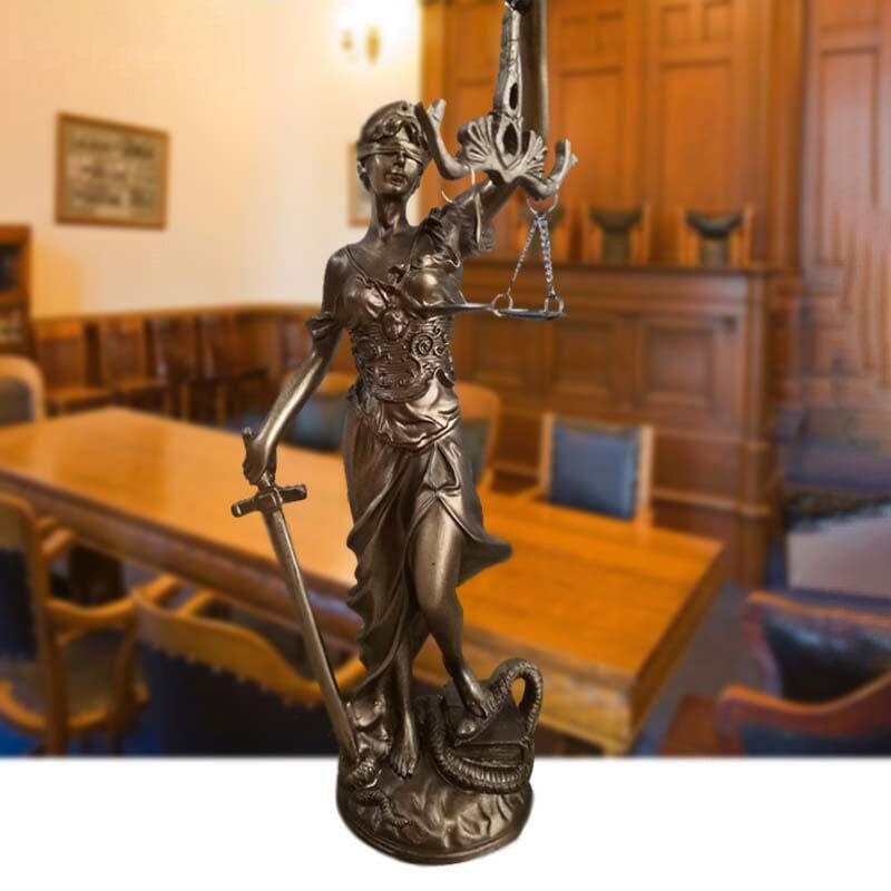 Lady Justice-figur – Elegant dekorativ skulptur av rättvisans gudinna