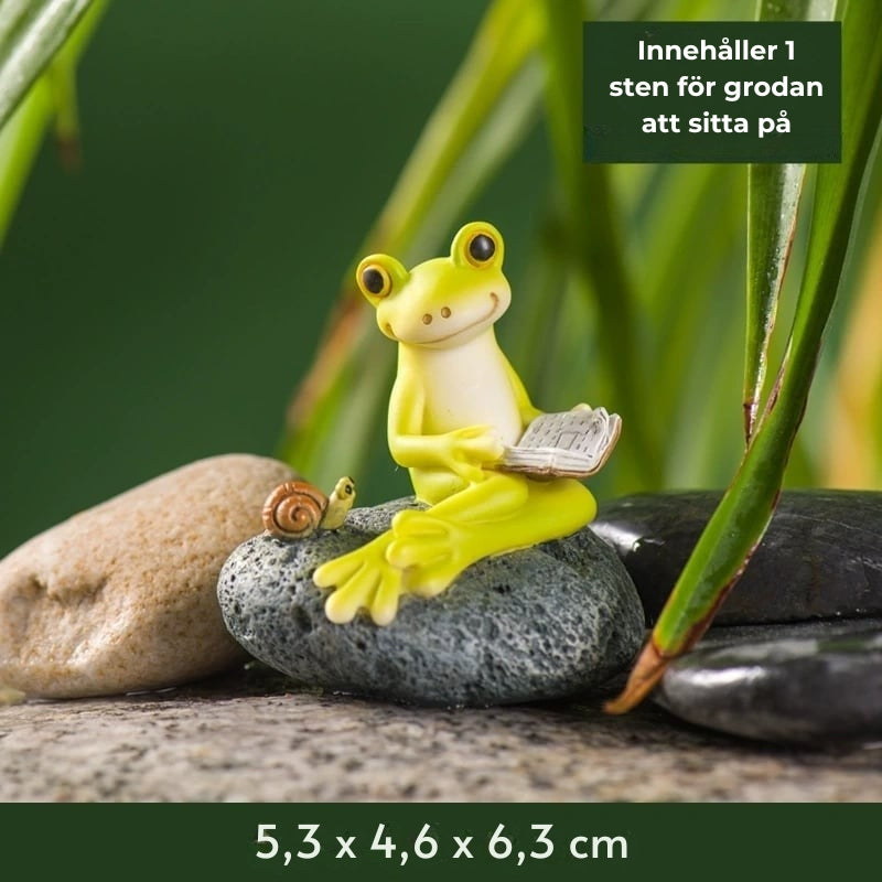 Groda Resin Växthängare Figur - Dekorativt inomhus- och utomhusväxttillbehör