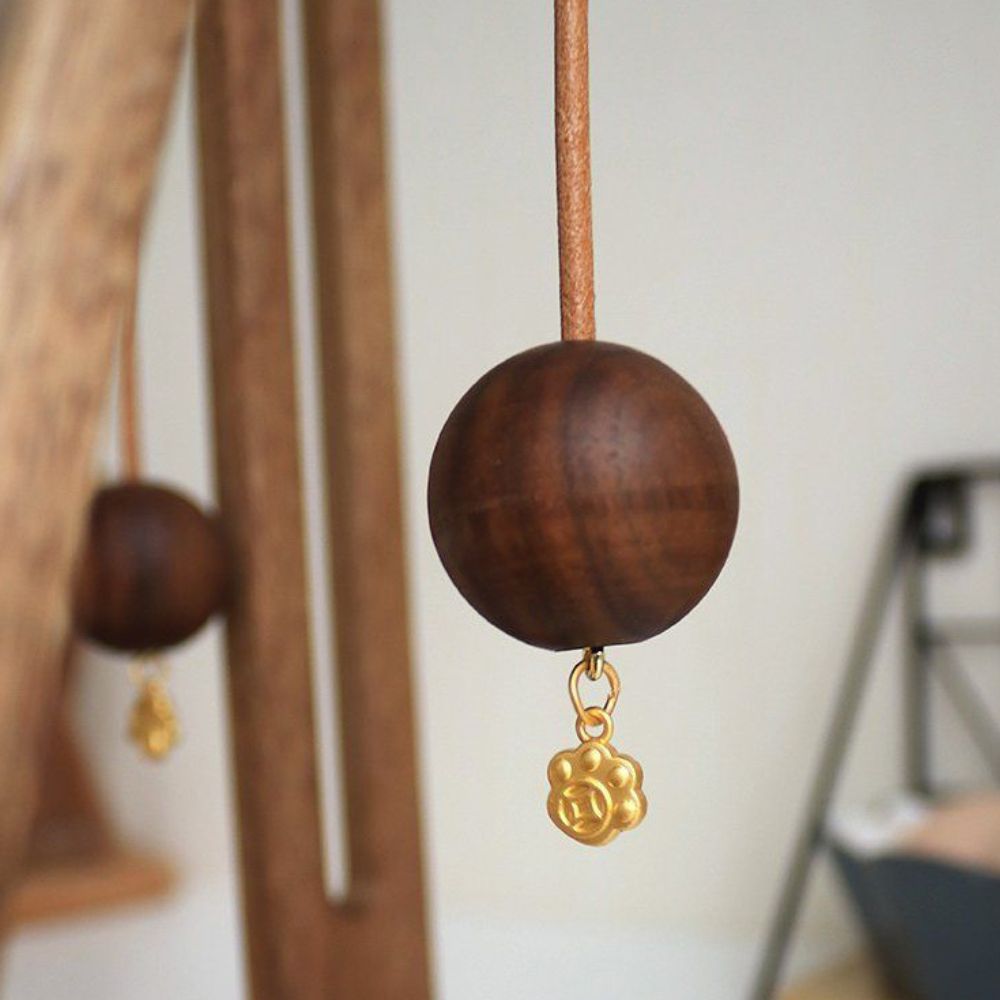 Acacia pappershanddukshållare – Elegant rullstativ för bänkskivor