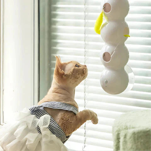 Interaktiv Wiggle Worm Kattleksak – Rörlig Plyschlekkamrat