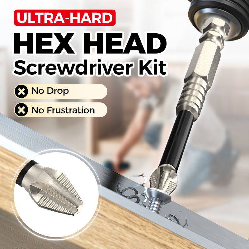 Allt-i-ett magnetisk bitssats - hållbar skruvmejselsats för hemmaprojekt