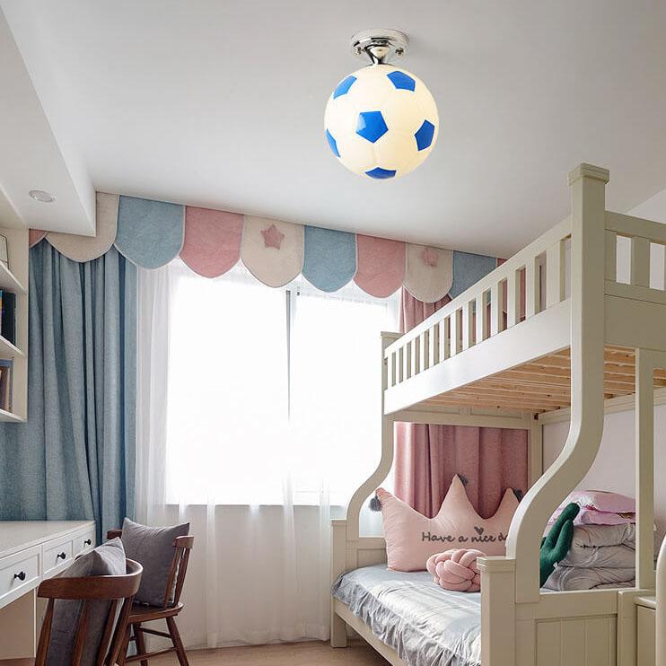 Kreativ taklampa för basket i glas