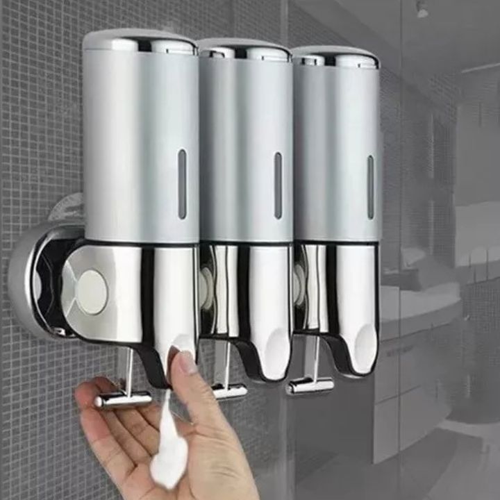 Elegant väggmonterad tvålpump – Modern touch för en enkel badrumsstil