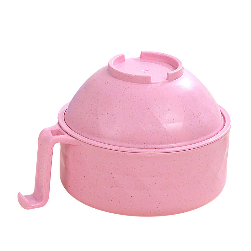 Mikrovågsugn Ramen Cooker – BPA-fri nudelskål med lock och greppvänliga handtag