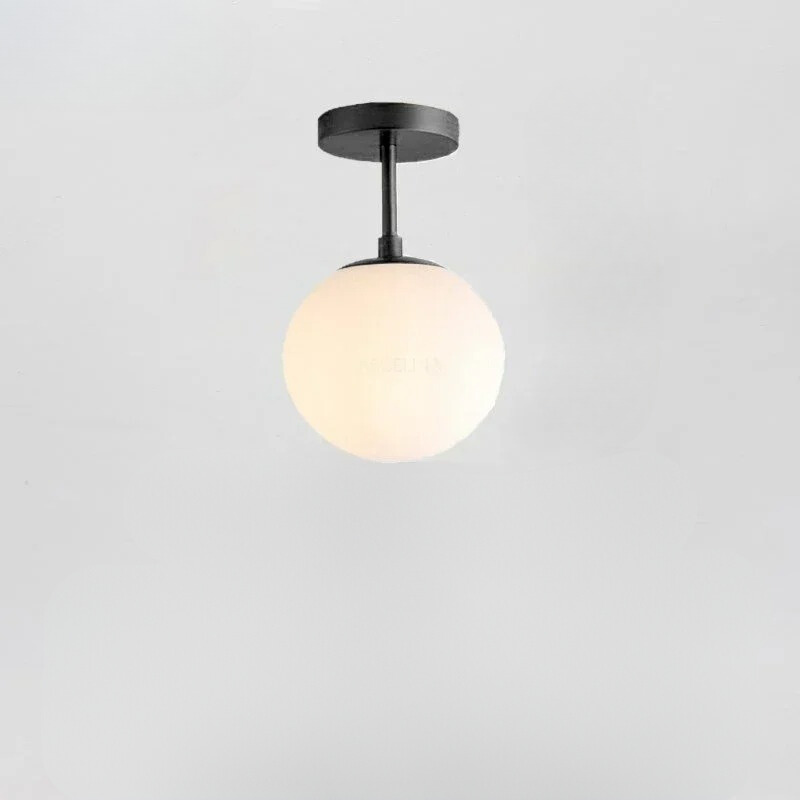 Nordic LED taklampa i glas - elegant vit boll för alla rum