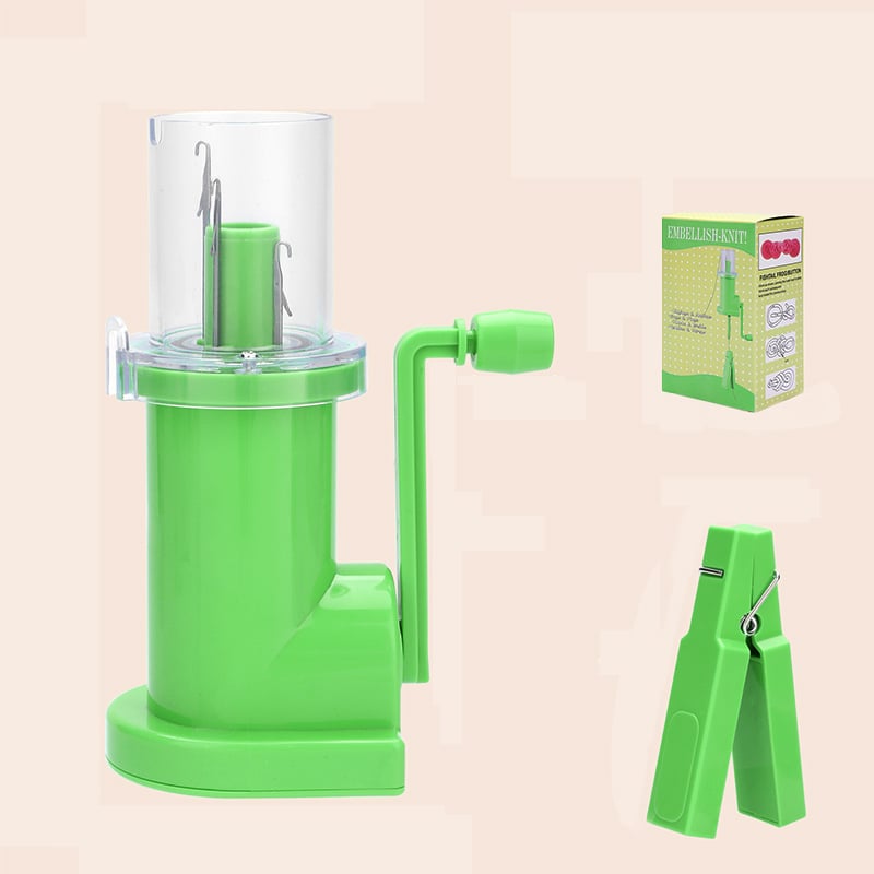 Bärbar automatisk snörvridare – Verktyg för gör-det-själv-stickning, flätning och hantverk