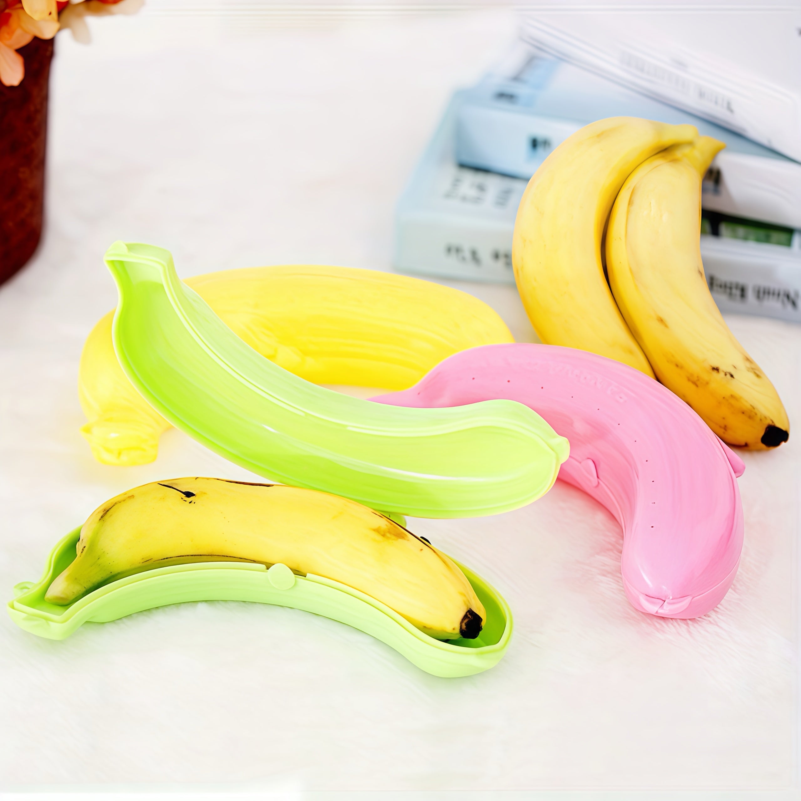 Kompakt bananförvaringshållare – krosskyddad frukthållare i plast