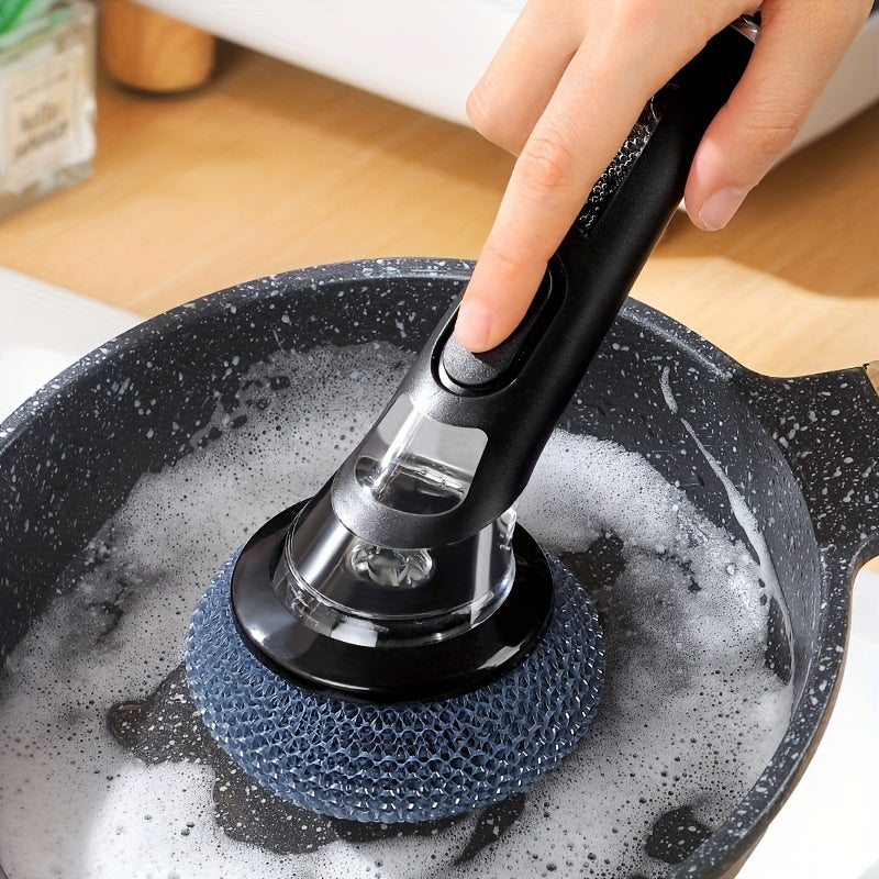 Ergonomische zeepdispenser-schrobborstel – grondige reiniging voor vaat en gootstenen