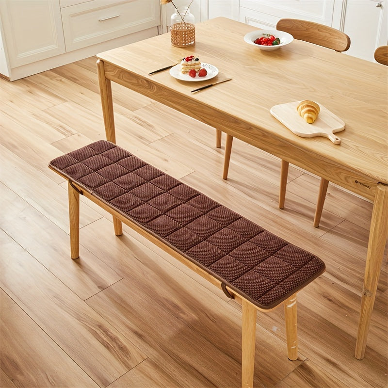 Plyschbänk- och soffdyna - Modern förtjockad geometrisk sittdyna