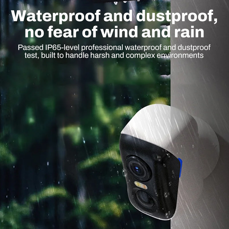 Trådlös HD-säkerhetskamera - Nattseende utomhuskamera för hemskydd