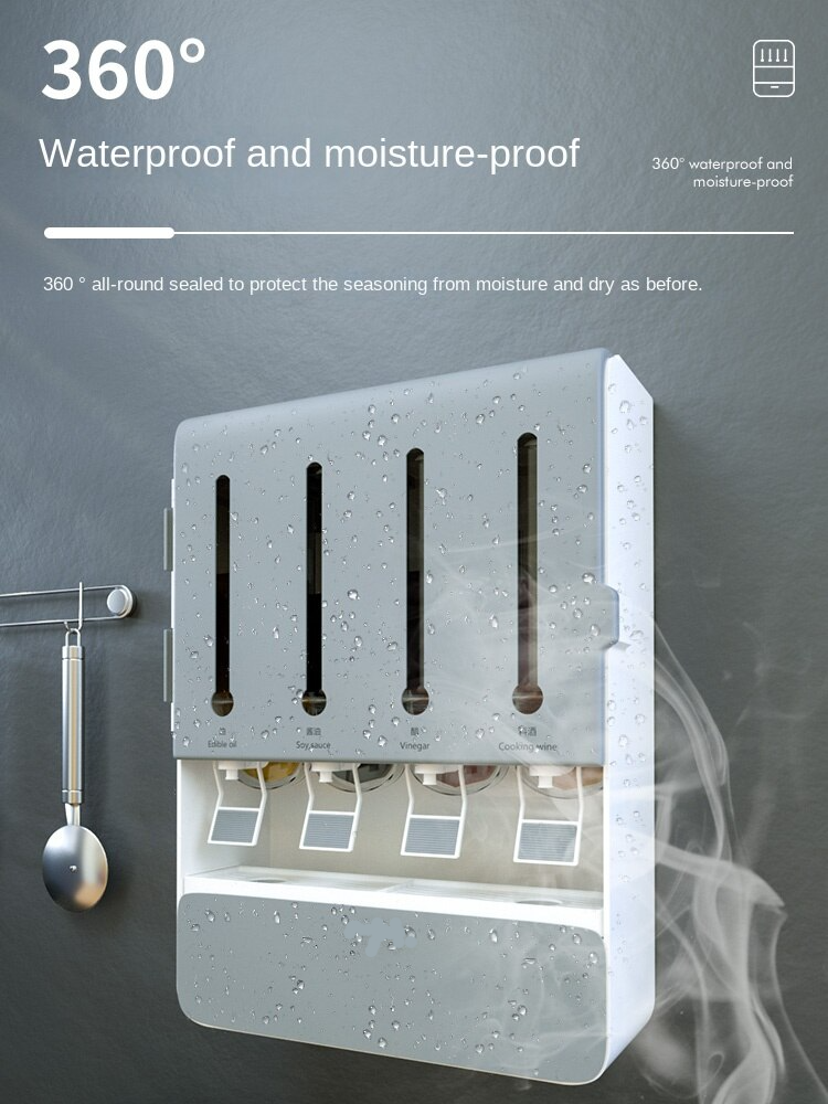 Multifunktionell olje- och krydddispenser – kompakt hällflaska för kök