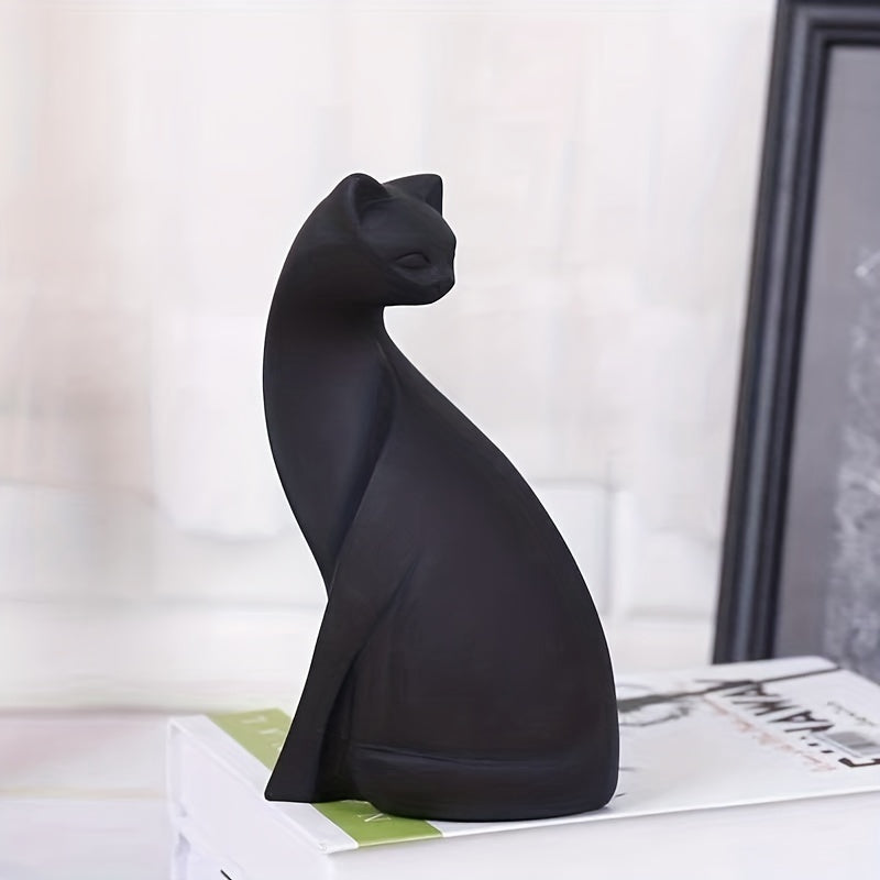 Charmig kattfigur – Dekorativ kattfigur för hem och kontor