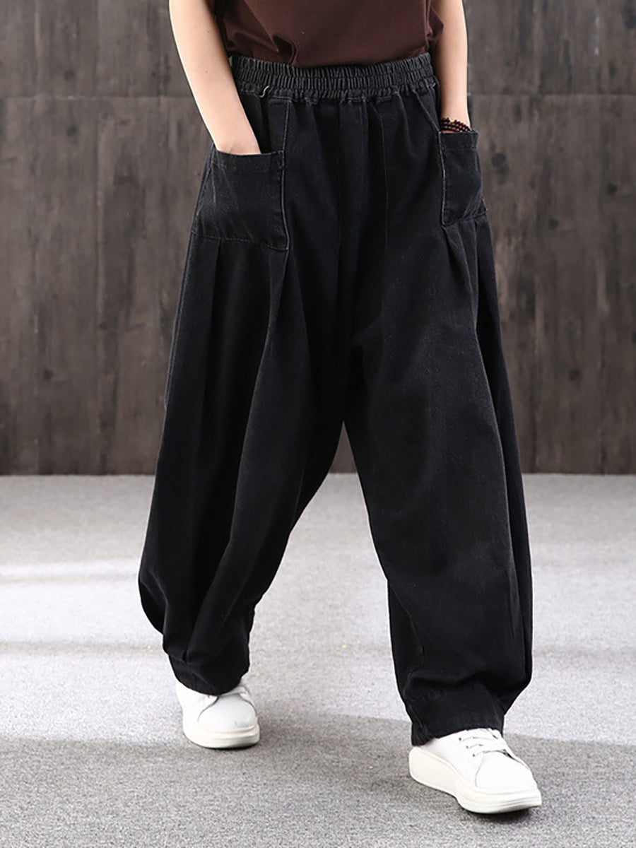 Baggy casualbyxor för kvinnor