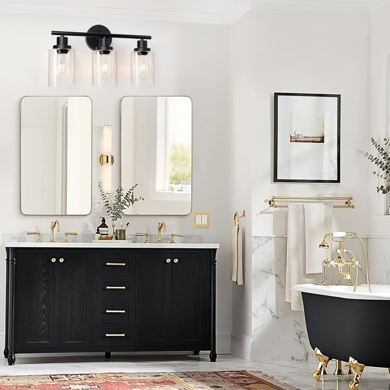 Svart vintage sminklampa – Vägglampa för inomhusbruk för spegel och sovrumsinredning