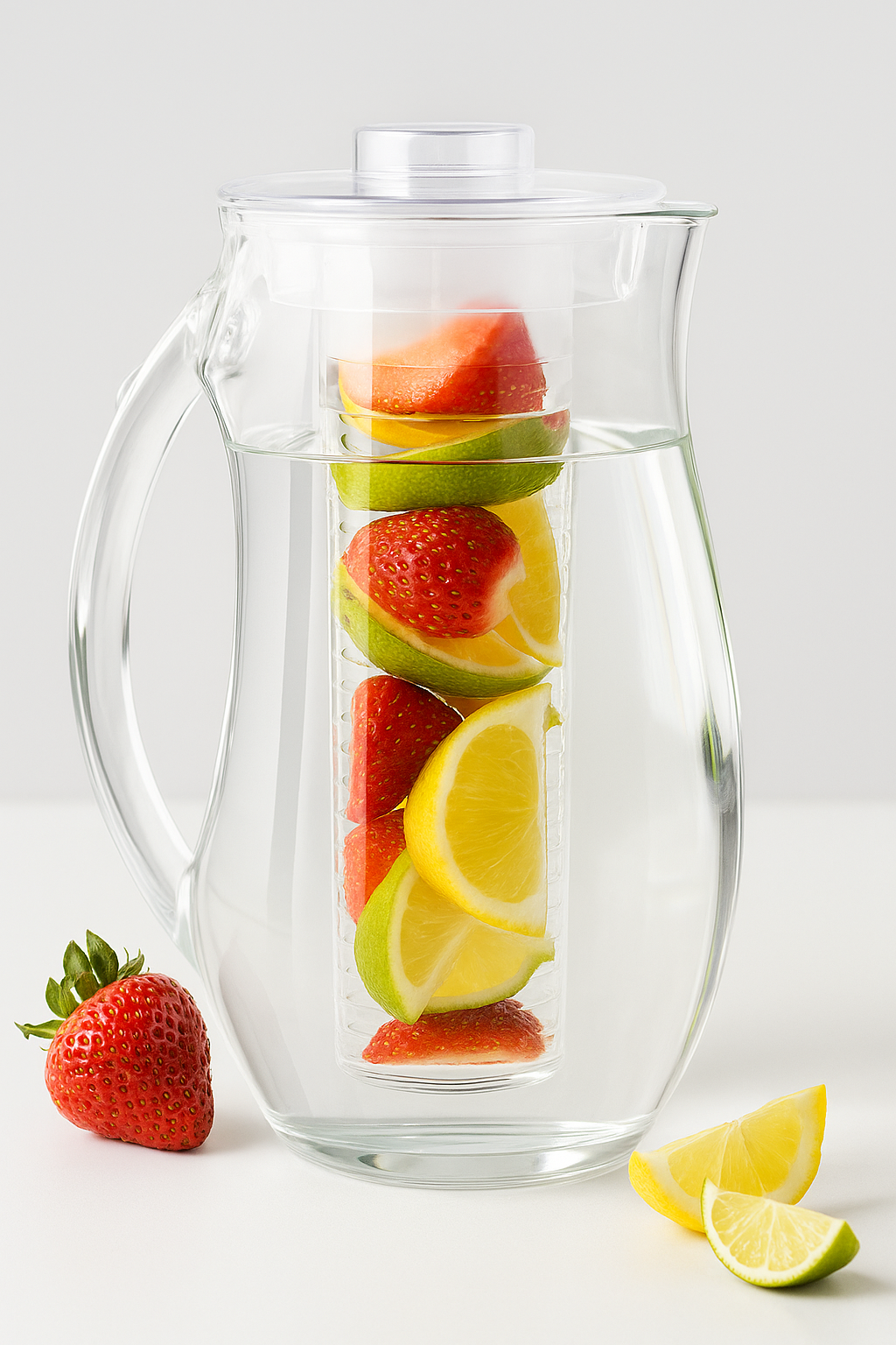 Vattenkanna för hälsosam hydrering - Frukt- och örtinfuser för hemmet eller kontoret