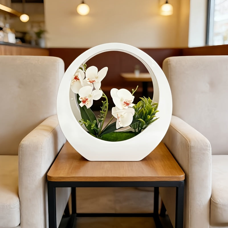 Realistiskt konstgjort bonsaiblomsterarrangemang – Underhållsfri skrivbordsväxtdekoration