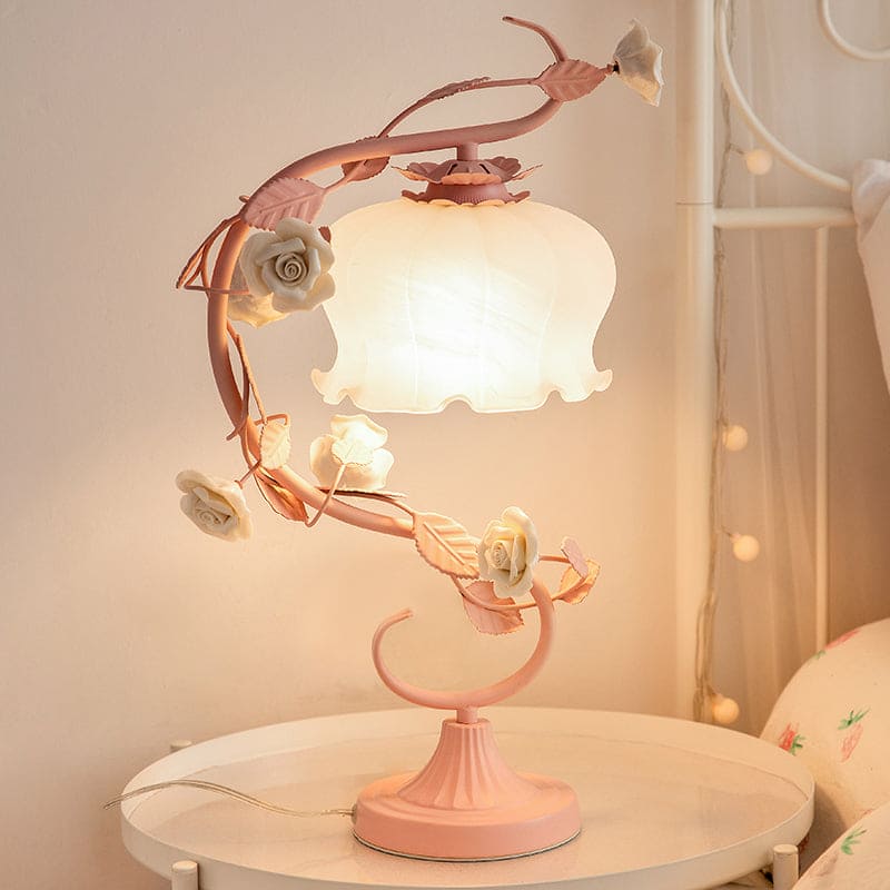 RoseGlow – Pastoral-stil bordslampa