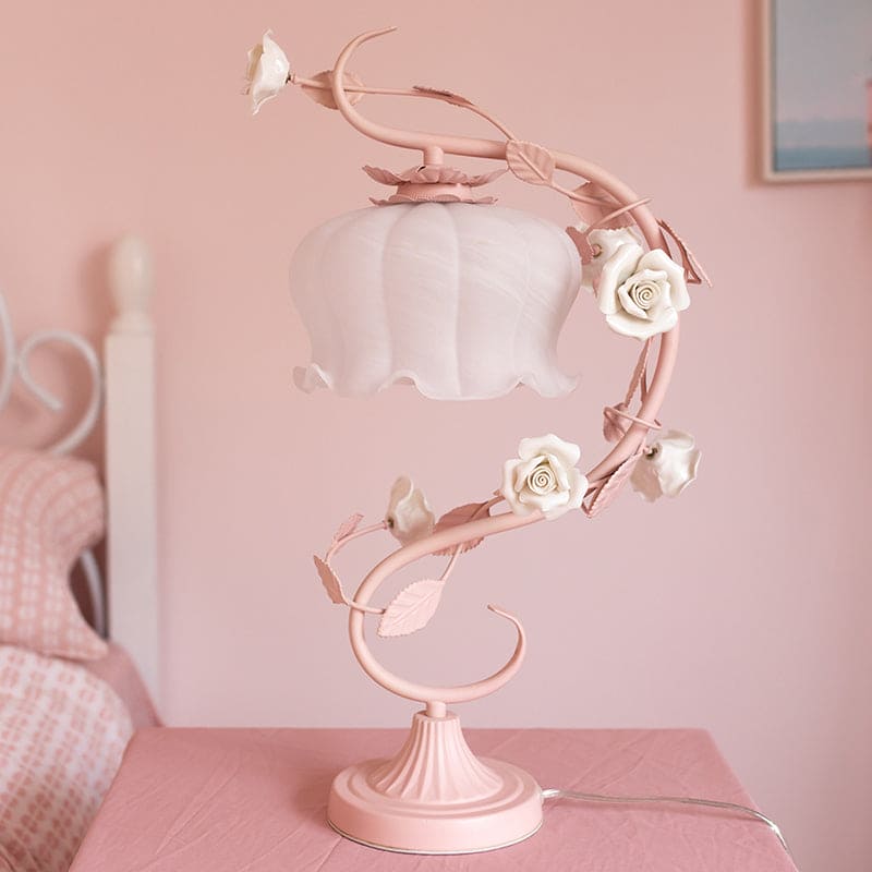 RoseGlow – Pastoral-stil bordslampa