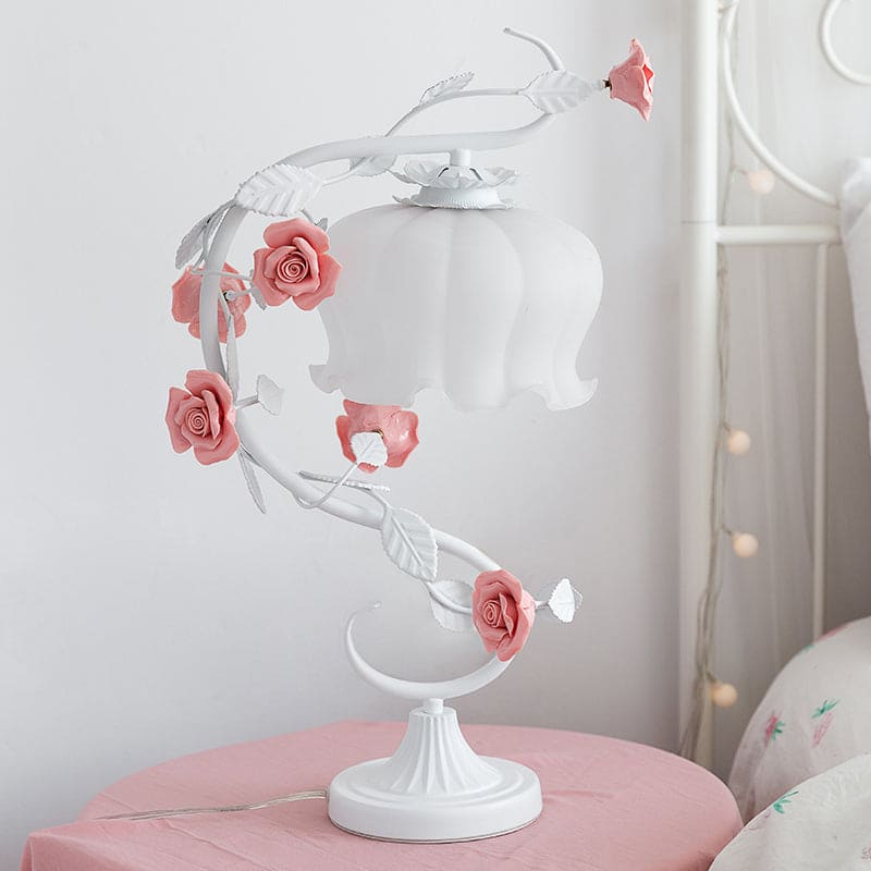 RoseGlow – Pastoral-stil bordslampa