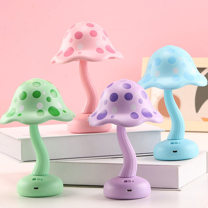Mushroom Magic | Modern Creative USB-uppladdningsbar LED-bordslampa för barn