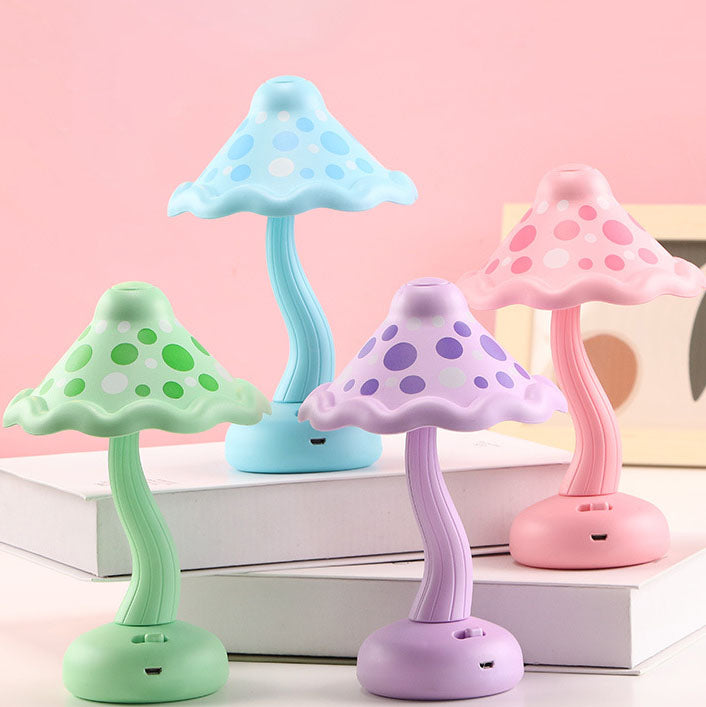 Mushroom Magic | Modern Creative USB-uppladdningsbar LED-bordslampa för barn