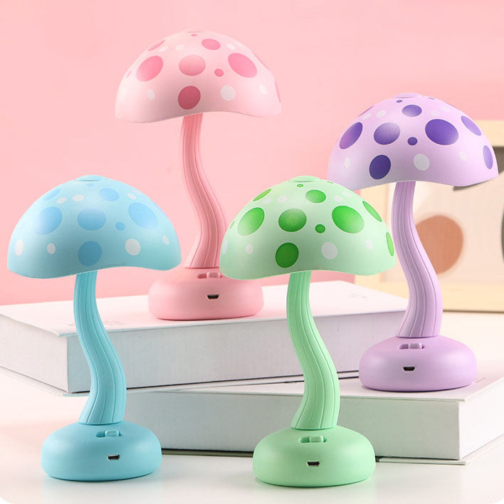 Mushroom Magic | Modern Creative USB-uppladdningsbar LED-bordslampa för barn