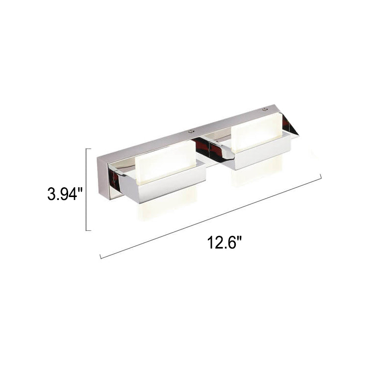 Modern fyrkantig LED-vägglampa – Akrylspegelfrontljus
