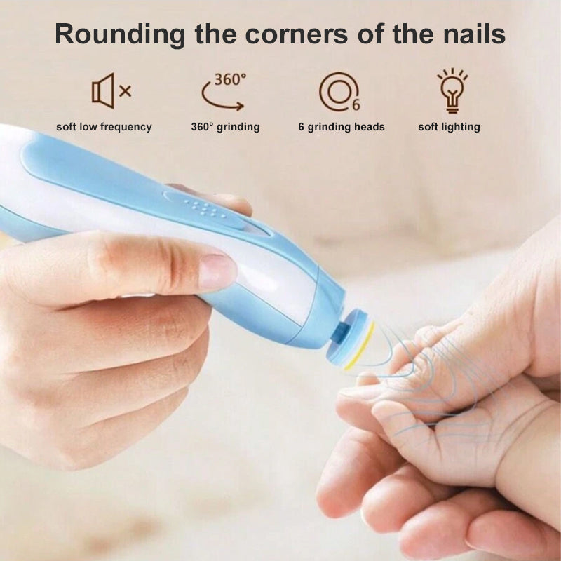 Elektrisk nagelvård för spädbarn - Tyst och skonsam nagellack för spädbarn