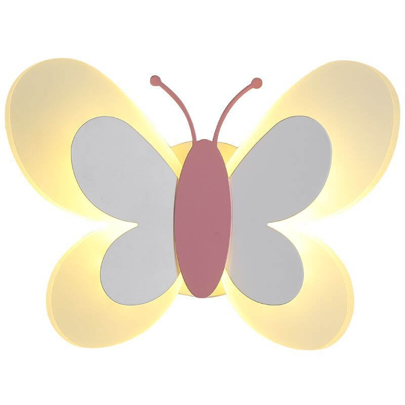 Fjärilsfärgad LED-vägglampa i akryl - Kreativ modern dekorativ lampa med 1 ljuskälla för hemmet