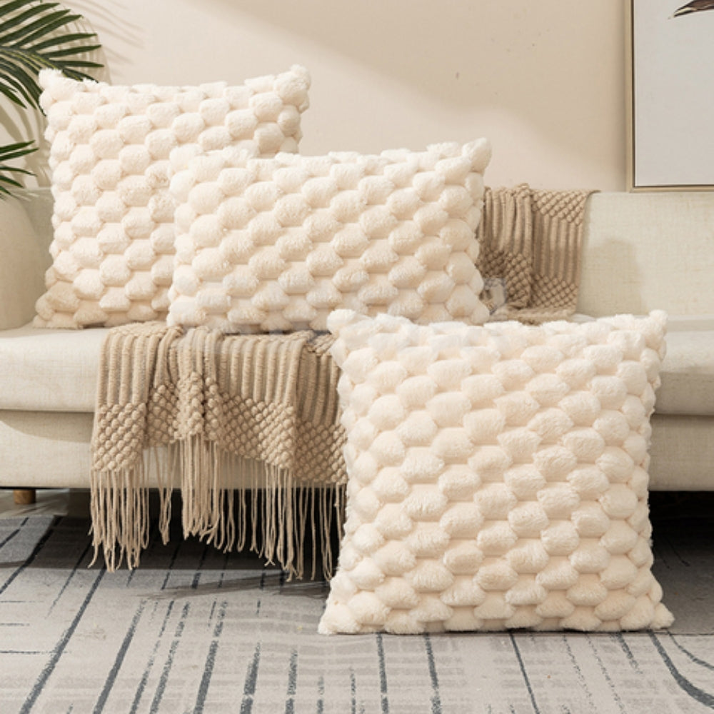 Mysigt Luxe Marshmallow kuddfodral – mjuk, plysch och elegant touch