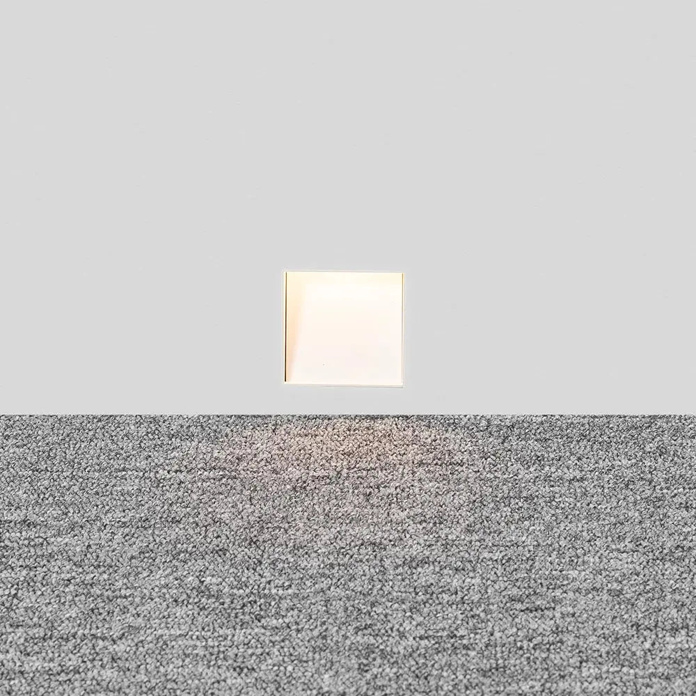 Modern nordisk sensor LED-trappvägglampa – Ramlös armatur i rostfritt stål med 1 ljuskälla