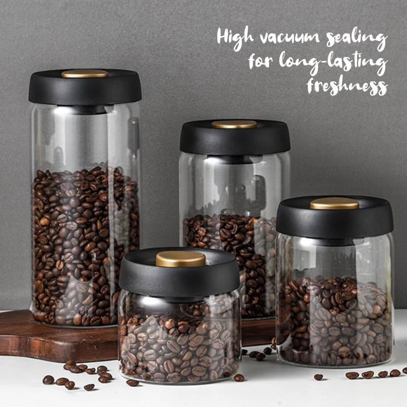 Lufttät glasburk för matförvaring – Fresh-Lock-försegling