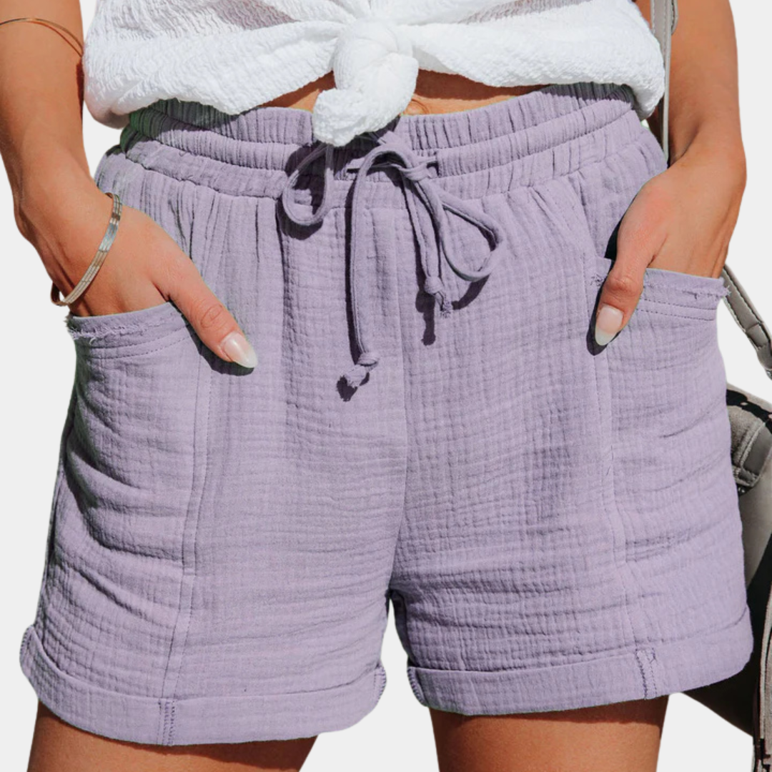 Skräddarsydda shorts med hög midja för kvinnor – eleganta, smarta och avslappnade sommarbyxor