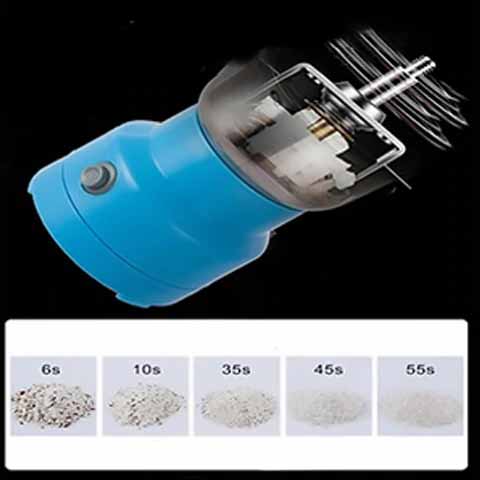 TurboGrind elektrisk krydd- och spannmålskvarn – Höghastighetsfräsmaskin i rostfritt stål